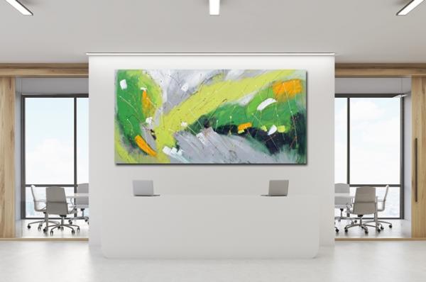 XXL Art large painting reception office - abstract 1344